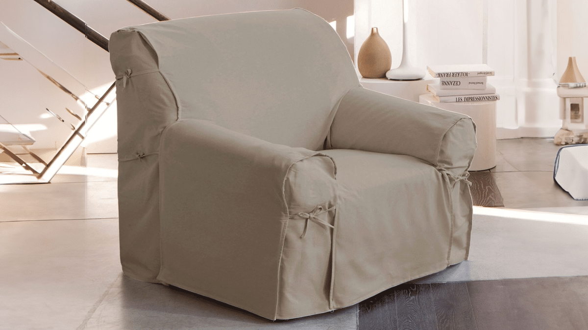 Housse fauteuil finition nouettes