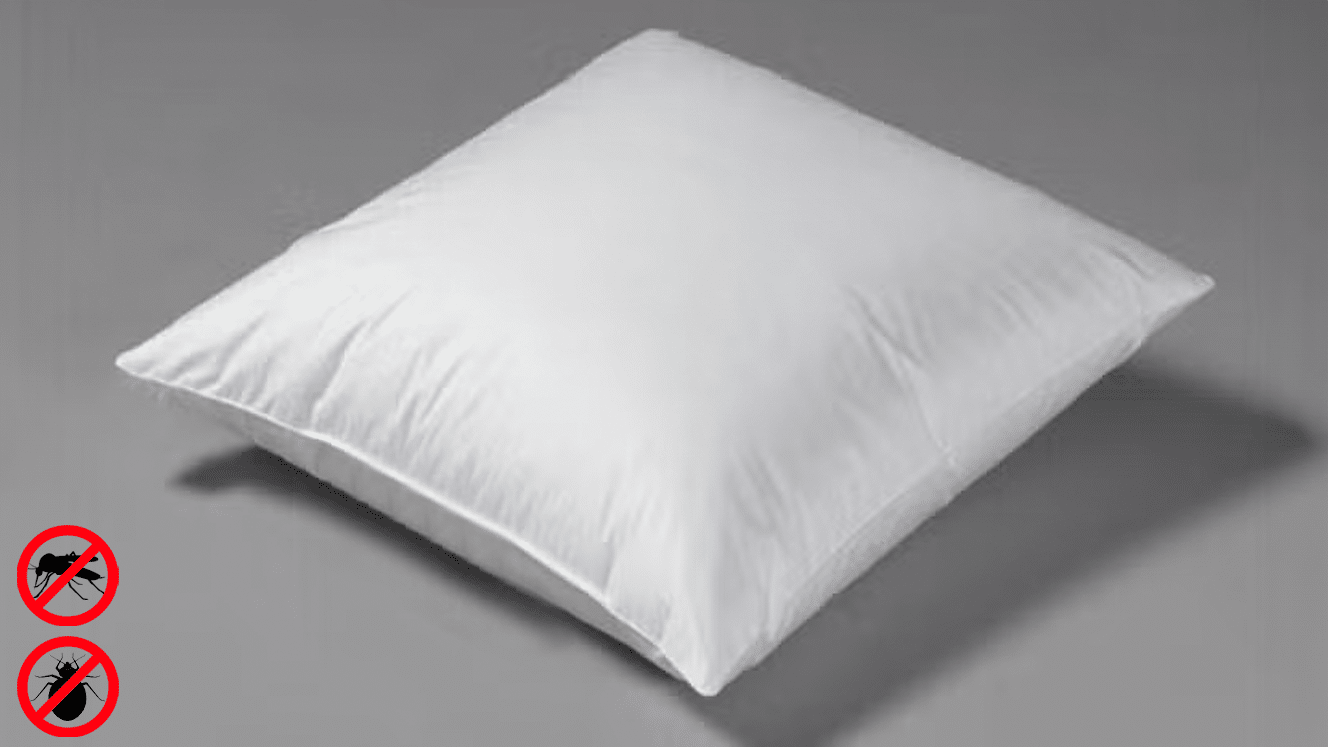 Oreiller 60x60 blanc anti-moustiques / anti-punaises