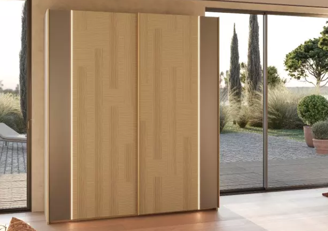 Collection Majestic - Armoire 2 portes coulissantes