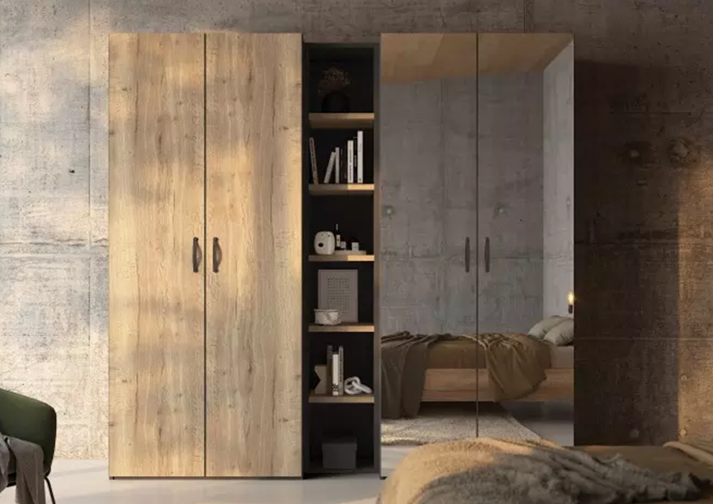 Opera - Armoire dressing 2 portes battantes