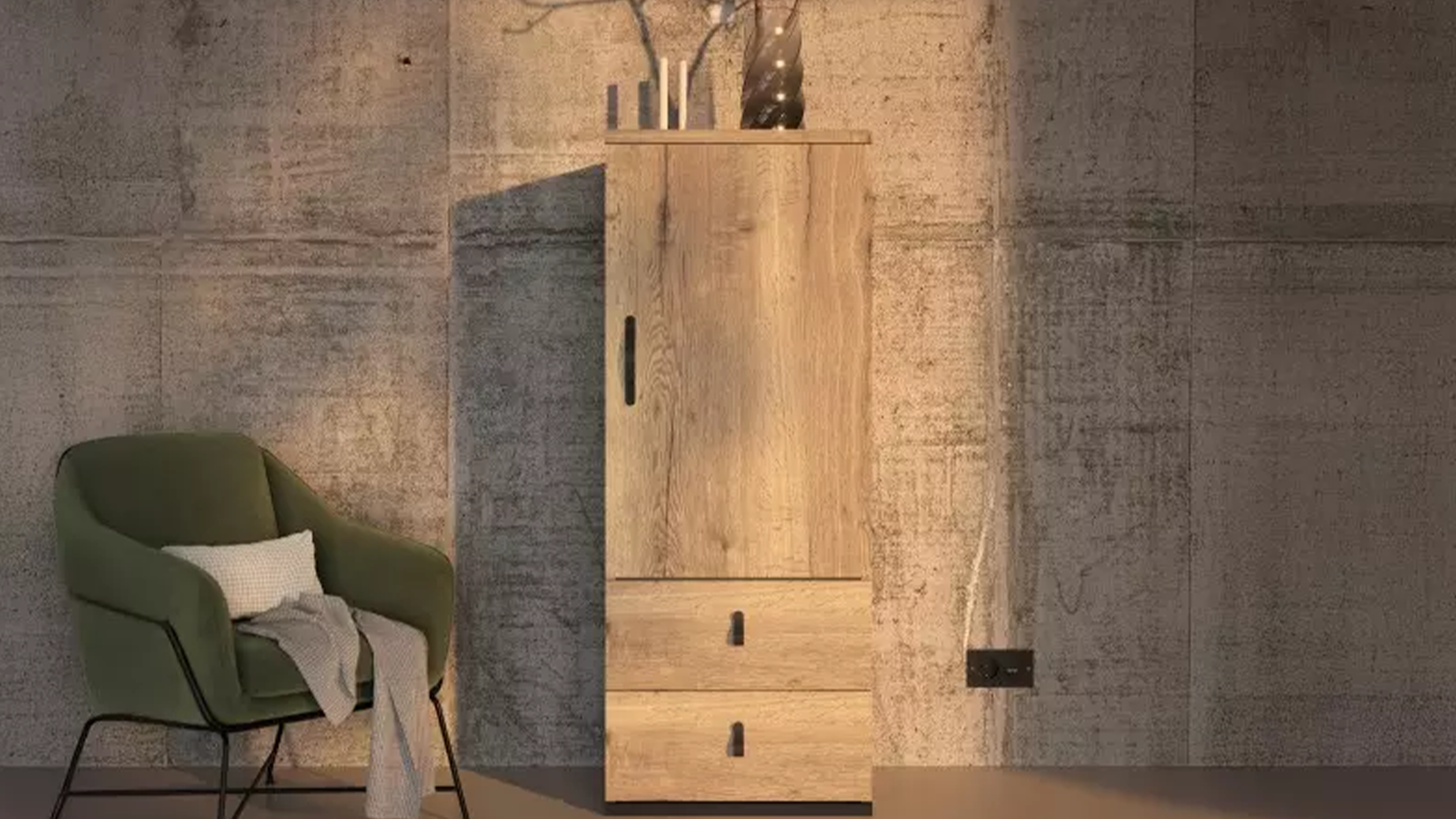 Opera - Chiffonnier 1 porte et 2 tiroirs