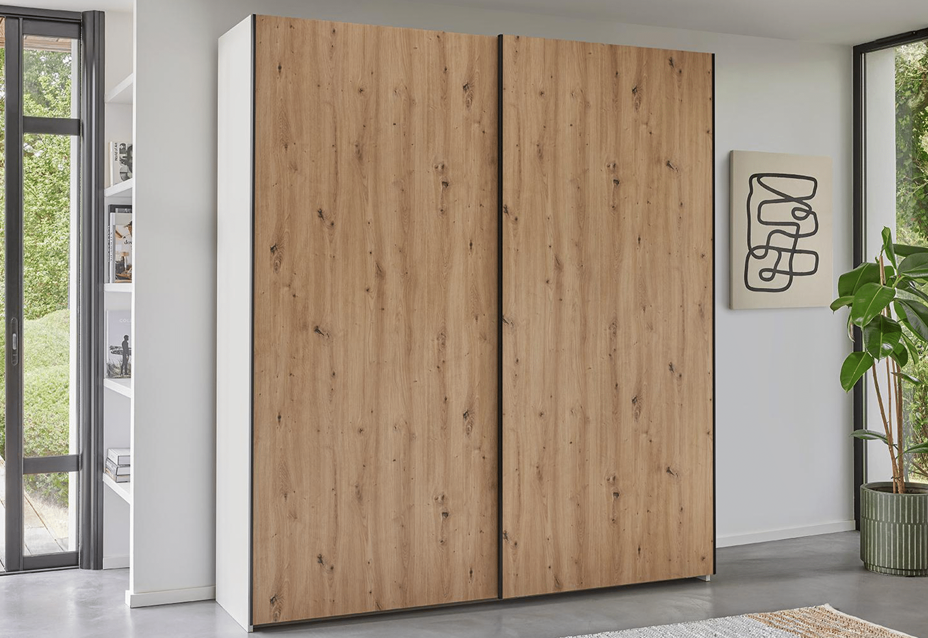 Opale - Armoire 2 portes coulissantes