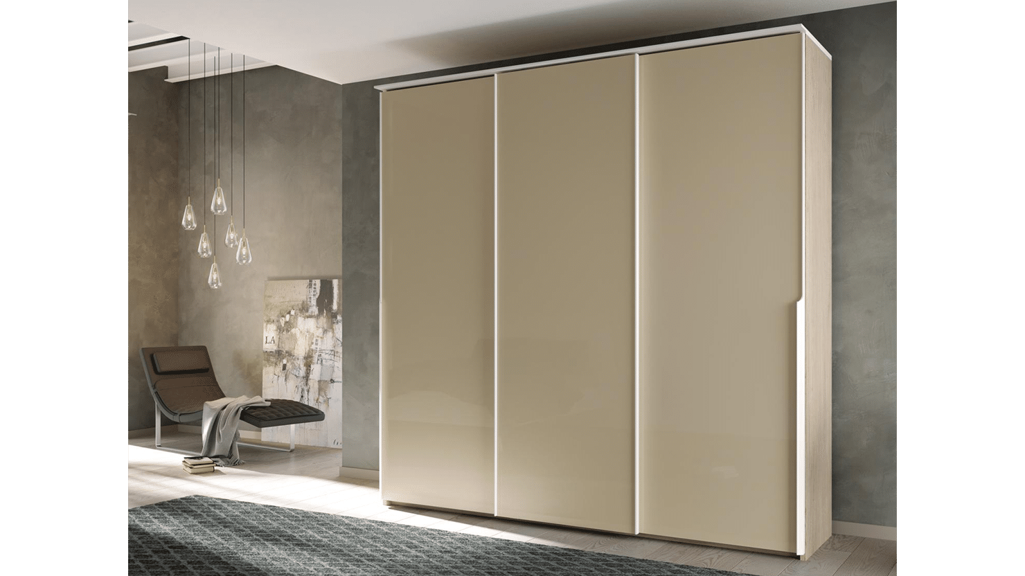 Bloom Armoire 3 portes coulissantes Optima confort